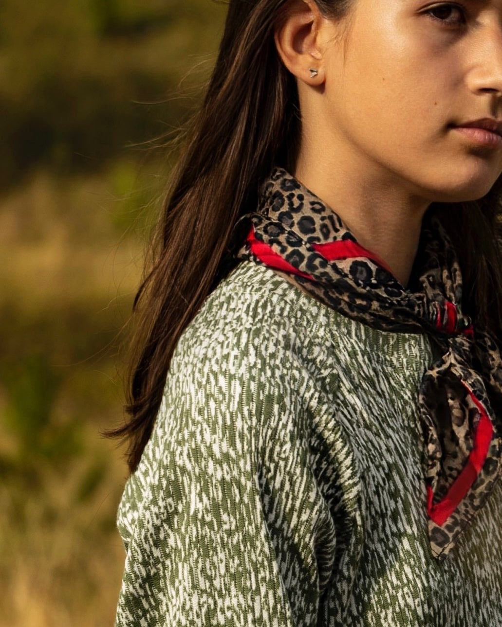 RIVER - Textured Cotton Top