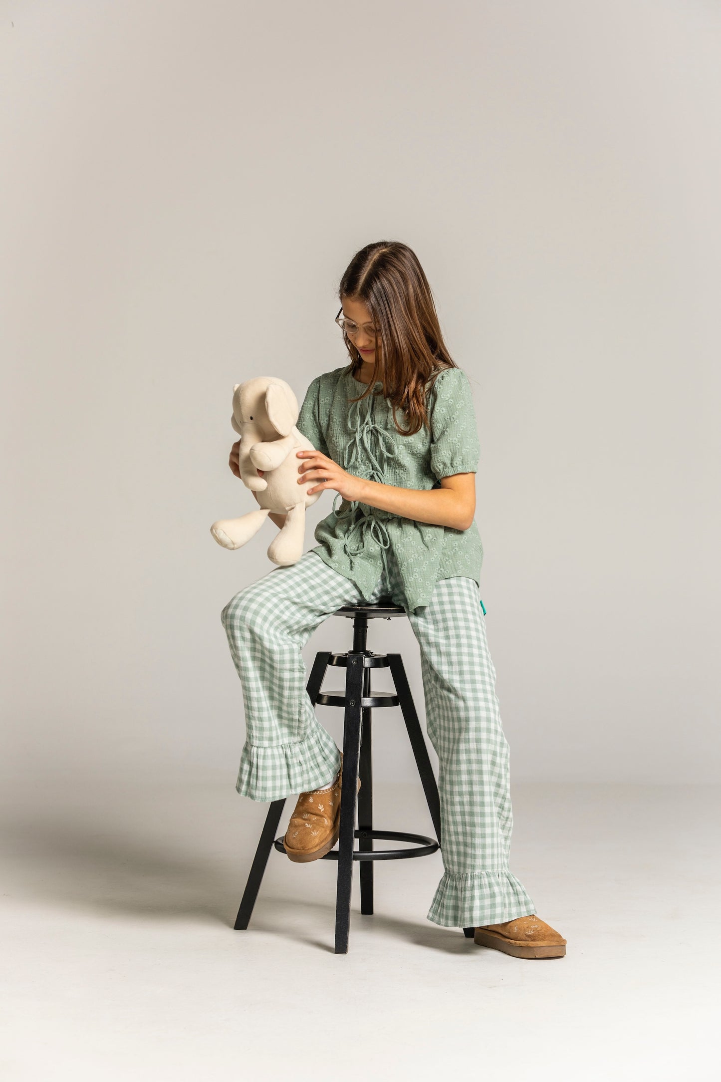 MINT MEADOW CHECK  Trousers