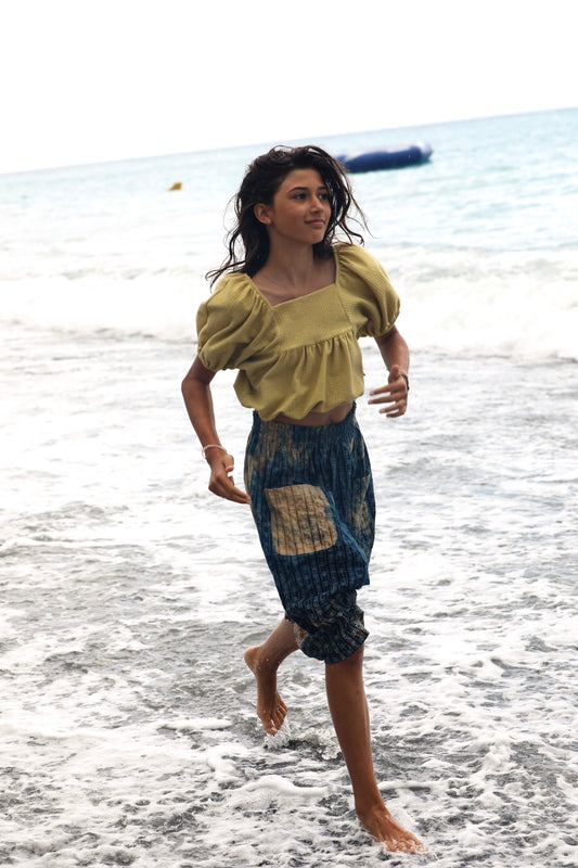 COCO - Textured Puff Sleeve Top